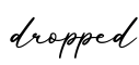 单词dropped书写