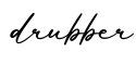 单词drubber书写