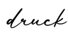 单词druck书写