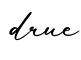 单词drue书写