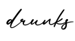 单词drunks书写