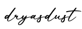 单词dryasdust书写