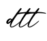 单词dtt书写