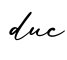 单词duc书写