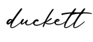 单词duckett书写