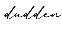 单词dudden书写