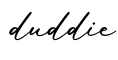 单词duddie书写