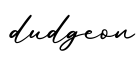 单词dudgeon书写