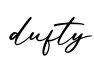 单词dufty书写