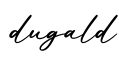 单词dugald书写