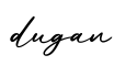 单词dugan书写
