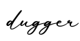 单词dugger书写