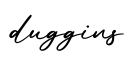 单词duggins书写