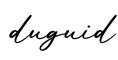 单词duguid书写