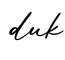单词duk书写