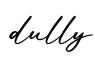 单词dully书写