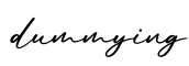 单词dummying书写