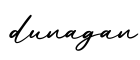 单词dunagan书写