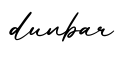 单词dunbar书写