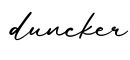 单词duncker书写