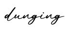 单词dunging书写