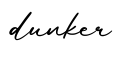 单词dunker书写