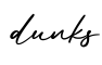 单词dunks书写