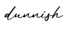 单词dunnish书写