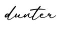 单词dunter书写