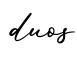 单词duos书写