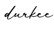 单词durkee书写