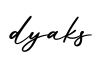 单词dyaks书写