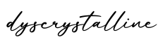 单词dyscrystalline书写
