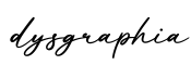 单词dysgraphia书写