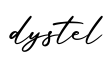 单词dystel书写