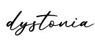 单词dystonia书写