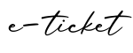 单词e-ticket书写