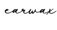 单词earwax书写