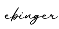 单词ebinger书写