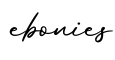 单词ebonies书写