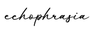 单词echophrasia书写