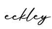 单词eckley书写
