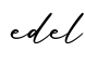 单词edel书写