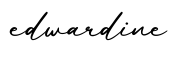 单词edwardine书写