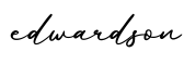 单词edwardson书写