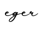 单词eger书写