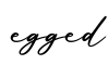 单词egged书写