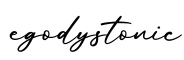 单词egodystonic书写