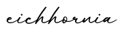 单词eichhornia书写
