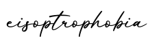 单词eisoptrophobia书写